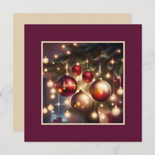 Carte pour les fêtes (Devant / Derrière)