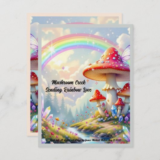 Carte pour les fêtes (Devant / Derrière)