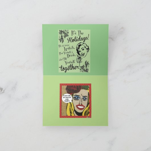 Carte pour les fêtes (Intérieur)