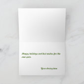 Carte pour les fêtes (Intérieur)