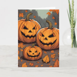 Carte Pour les grands-parents Halloween Jack o' Lantern
