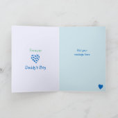 Carte Pour les hommes papa de la petite fille anniversai (Intérieur)