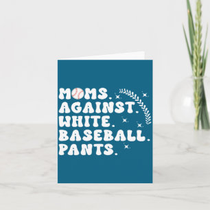 Carte Pour les mamans de baseball jour de match de baseb