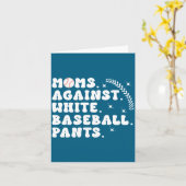 Carte Pour les mamans de baseball jour de match de baseb (Fleur jaune)