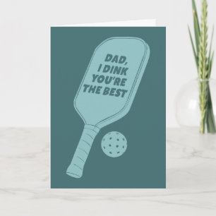 Carte Pour les papas qui jouent au Pickleball pour la fê
