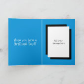 Carte Pour lui, 30e anniversaire bleu et noir (Intérieur)