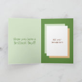 Carte Pour lui 40e anniversaire vert et marron (Intérieur)