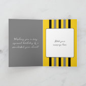 Carte Pour lui ajouter nom gris spécial 30e anniversaire (Intérieur)