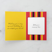 Carte Pour lui ajouter nom jaune spécial 18e anniversair (Intérieur)