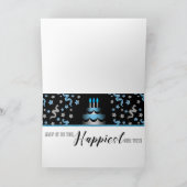 Carte pour lui Anniversaire Gâteau Parties scintillant b (Intérieur)