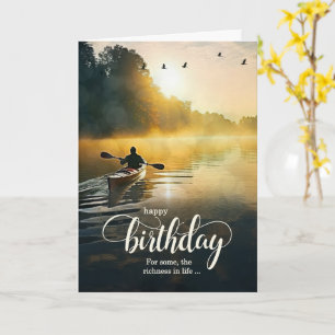 Carte Pour lui pour son anniversaire en train de ramer e