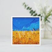 Carte Pour l'Ukraine - Mini impression (Debout devant)
