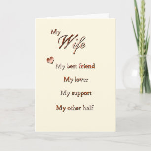 Carte Pour ma femme (anniversaire)