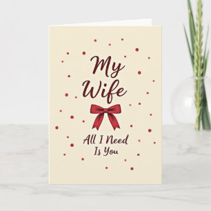 Carte Pour Ma Femme Tout Ce Dont J'ai Besoin C'est