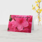 Carte Pour ma fille sur son anniversaire (Fleur jaune)