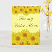 Carte Pour ma maman adoptive, (Fleur jaune)