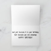 CARTE **POUR MA VILLE** VOUS MÉRITEZ UN ANNIVERSAIRE "GR (Intérieur)