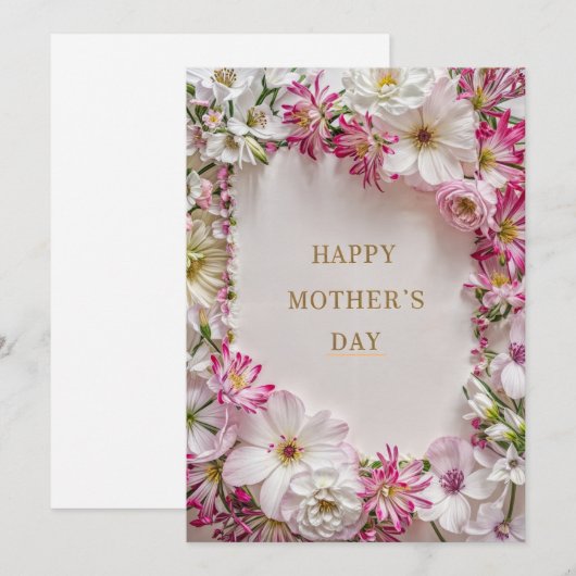 Carte pour maman  (Devant / Derrière)