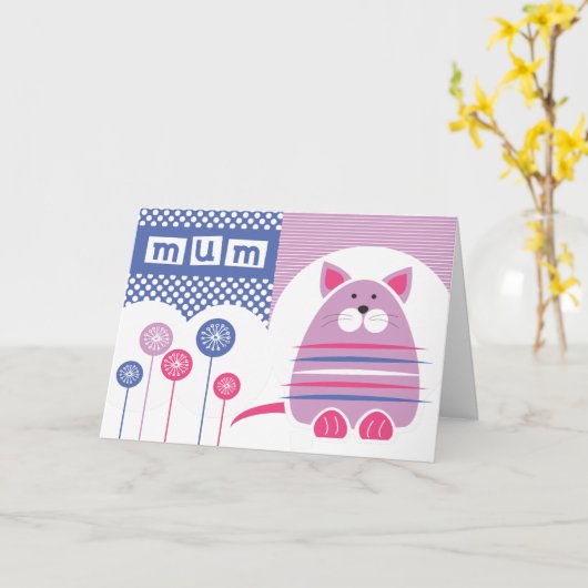 Carte Pour maman (Fleur jaune)