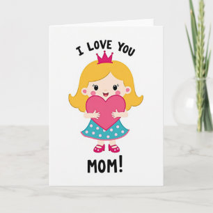 Carte pour maman avec message sincère de fille