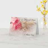 Carte Pour maman, tu as manqué (Fleur jaune)