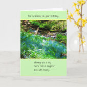 Carte Pour Mamie, Anniversaire (Fleur jaune)