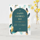 Carte Pour Mari en Fête des pères. Motif (Fleur jaune)