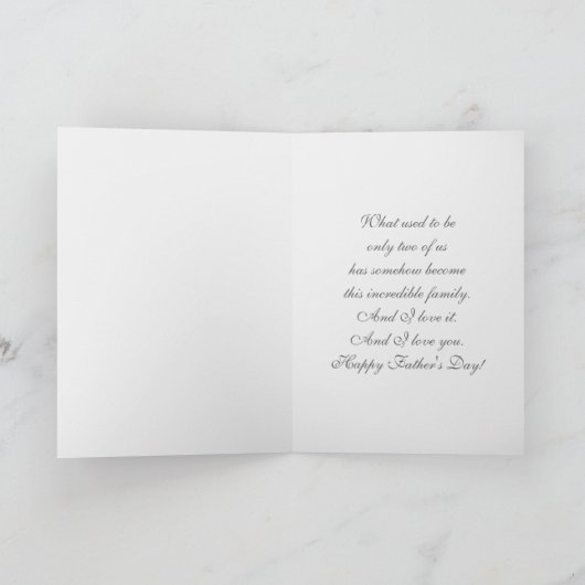 Carte Pour Mari en Fête des pères. Nounours mignons (Intérieur)