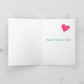 Carte Pour mari Saint-Valentin avec un hérisson mignon (Intérieur)