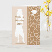 Carte pour Master of Accounting (Fleur jaune)