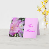 Carte Pour Mère (Fleur jaune)