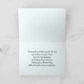 Carte Pour Mère en Droit à la Fête des Mères. Roses vint (Intérieur)