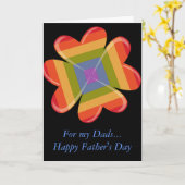 Carte Pour mes papas... (Fleur jaune)