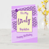 Carte Pour mon joli beau beau beau frère, violet (Fleur jaune)