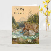 Carte Pour mon mari en Fête des pères (Fleur jaune)