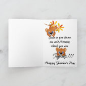 Carte Pour mon papa ! (Intérieur)