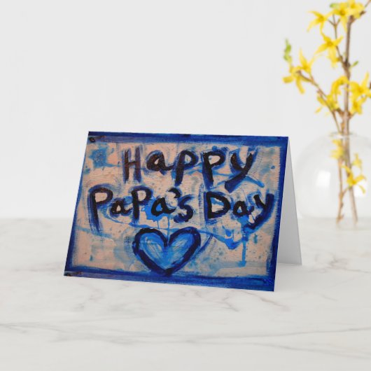 Carte pour mon papa (Fleur jaune)