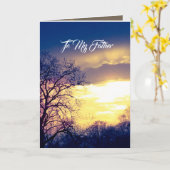 Carte POUR MON PÈRE (Fleur jaune)