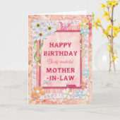 Carte Pour Mother-in-law (Fleur jaune)