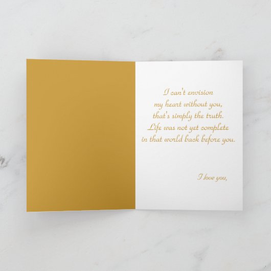 Carte Pour My Bride : World Before (Intérieur)