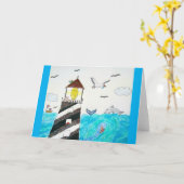 Carte Pour N'Importe Quel Amoureux des chats - "Une Jour (Fleur jaune)