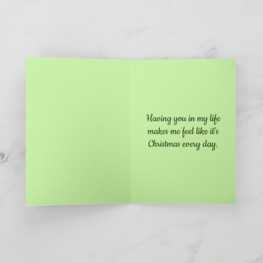 Carte Pour Noël de cerfs de buffle de conjoint (Intérieur)