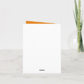 Carte pour notes (Dos)