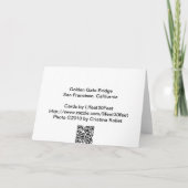 Carte pour notes 2 de golden gate bridge (Dos)