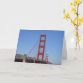 Carte pour notes 2 de golden gate bridge (Fleur jaune)
