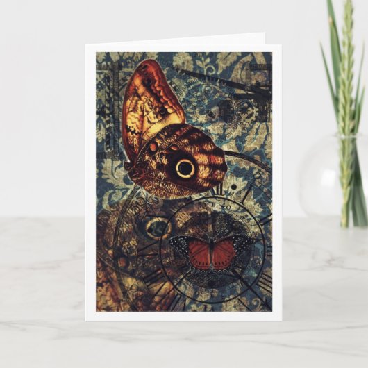 carte pour notes 4 d'art de papillon (Devant)