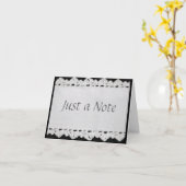 Carte pour notes à bords croisés (Fleur jaune)