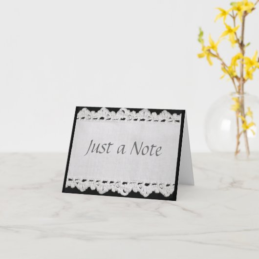 Carte pour notes à bords croisés (Fleur jaune)