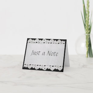 Carte pour notes à bords croisés