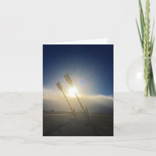 carte pour notes à deux flèches (Devant)